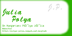 julia polya business card